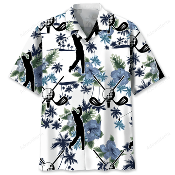 Golf White Nature Hawaiian Shirt