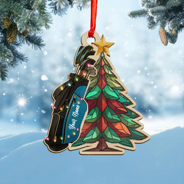 Personalized Golf Christmas Ornament