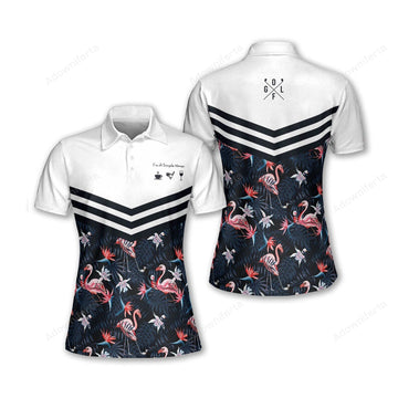 Simple Women Flamingo Polo Shirt For Women