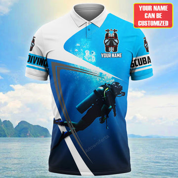 Personalized Name Scuba Diving Ocean All Over Printed