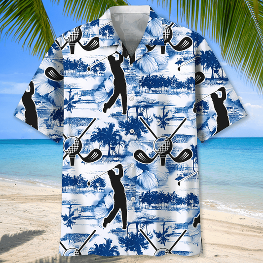 Golf Blue Nature Hawaiian Shirt