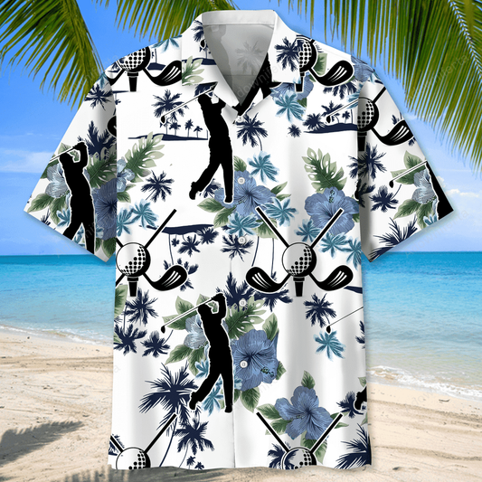 Golf White Nature Hawaiian Shirt