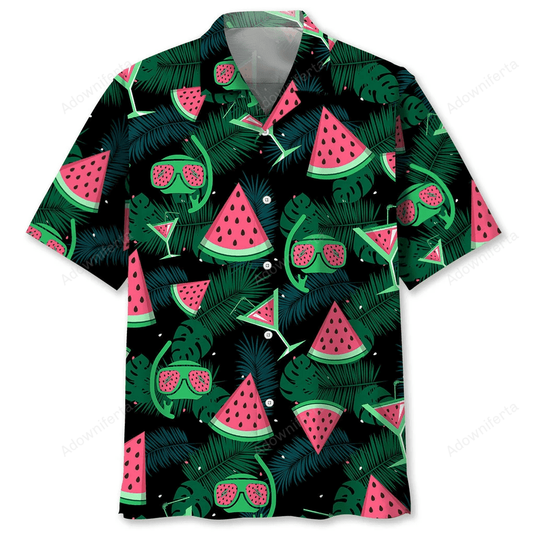 Scuba Diving Watermelon Hawaiian Shirt