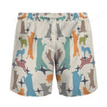 border collie colorfull beach hawaiian short Dog