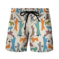 border collie colorfull beach hawaiian short Dog