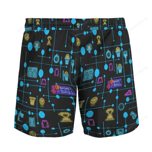 Basketball Set Neon beach hawaiian shorts