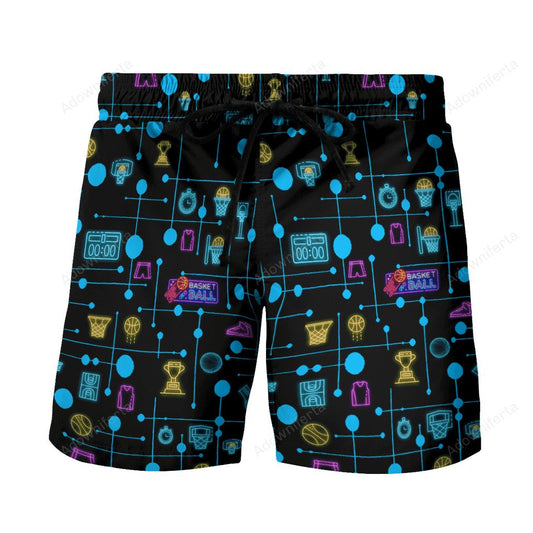 Basketball Set Neon beach hawaiian shorts