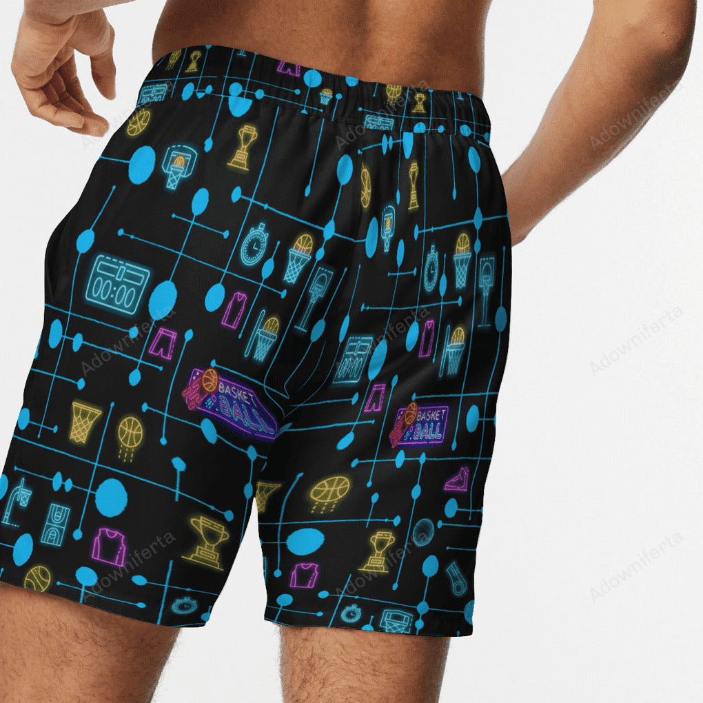Basketball Set Neon beach hawaiian shorts