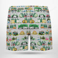 Camping Lovers Beach Hawaiian Shorts