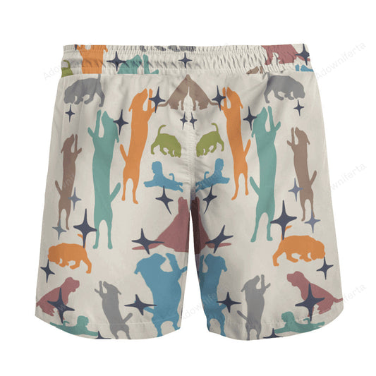 Beagle Color Beach Hawaiian Shorts Dog