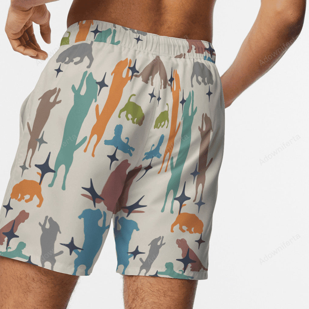 Beagle Color Beach Hawaiian Shorts Dog