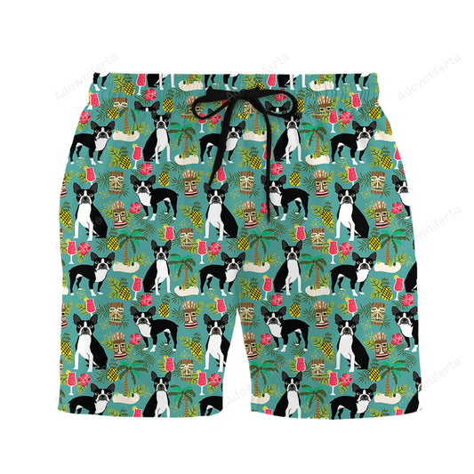 Boston Beach Hawaiian Short Dog