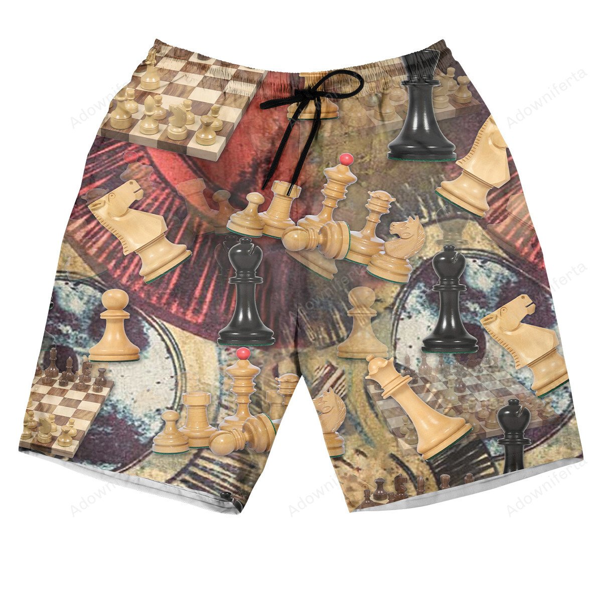 Chess Vintage Hawaiian Shorts