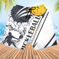 Pickleball White Black Hawaiian Shorts