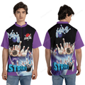 10 Pins Strike Purple Bowling Jersey Shirt