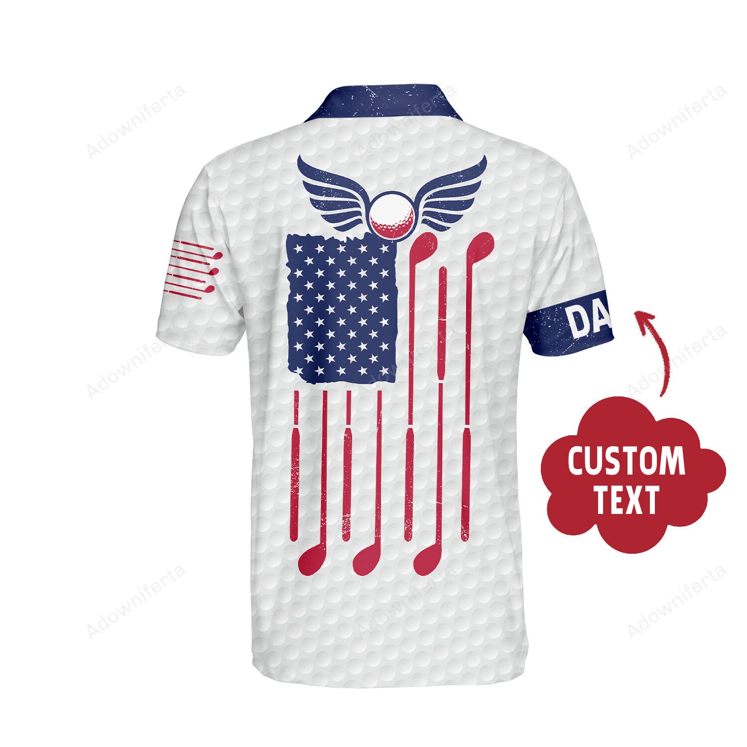 Custom Name Golf Lover Polo Shirt For Men
