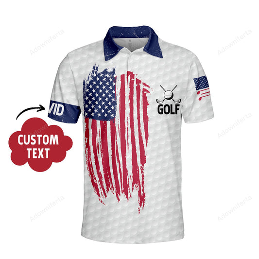 Custom Name Golf Lover Polo Shirt For Men