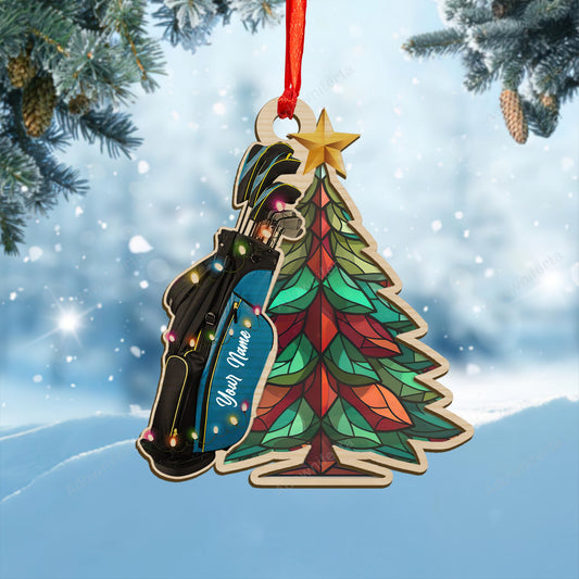 Personalized Golf Christmas Ornament