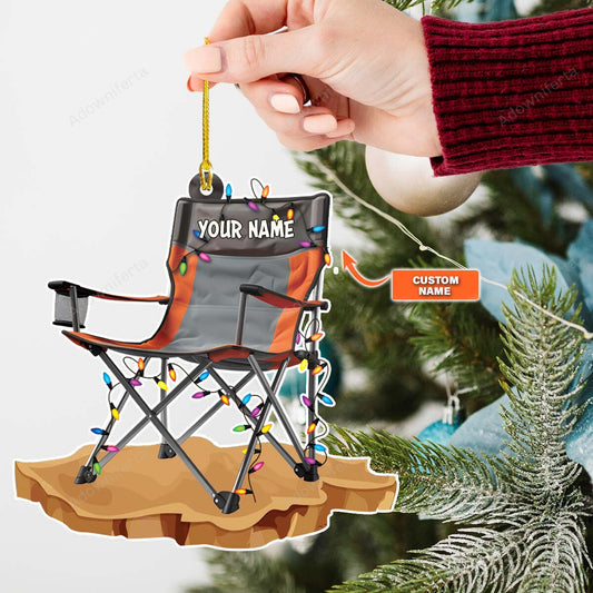 Camper Chair Camping Personalized Acrylic Ornament