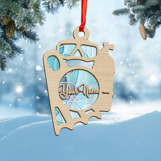 Personalized Scuba Diving Suncatcher Ornament