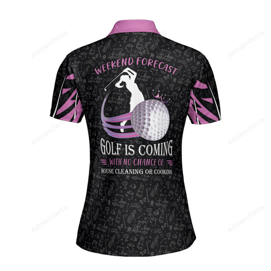 Golf Weekend Forecast Polo Shirt For Women