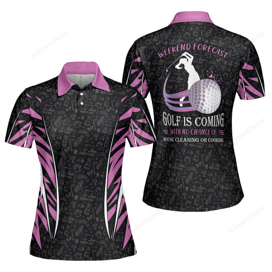 Golf Weekend Forecast Polo Shirt For Women