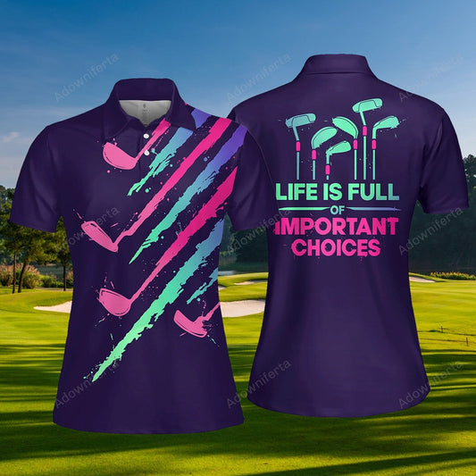 Golf Important Choices Polo Shirt For Women