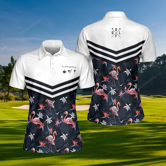 Simple Women Flamingo Polo Shirt For Women