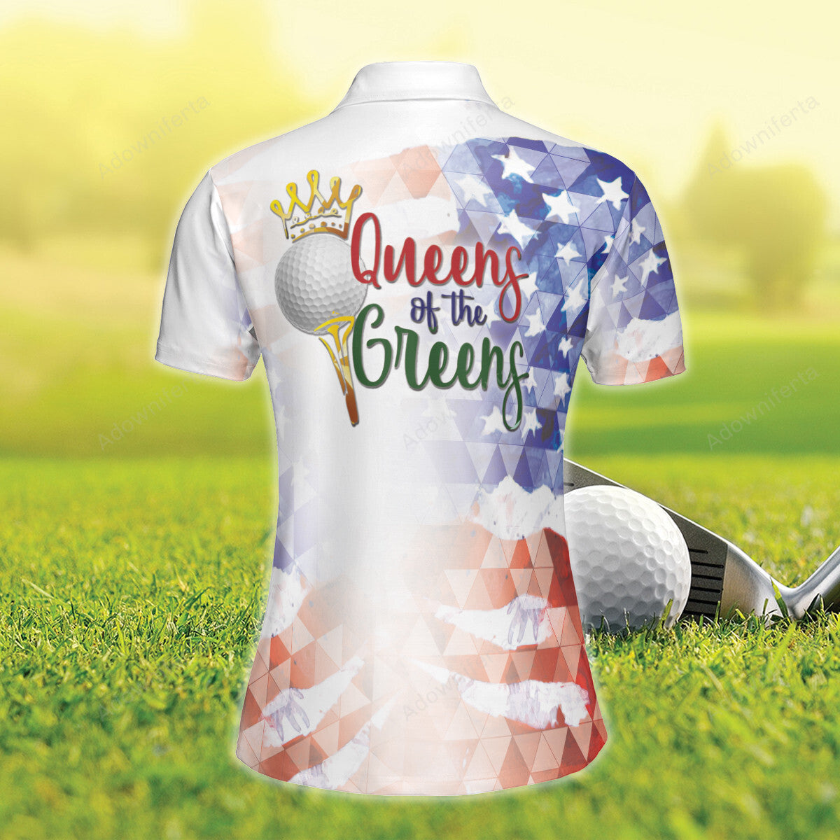 Golf American Queen Polo Shirt For Women