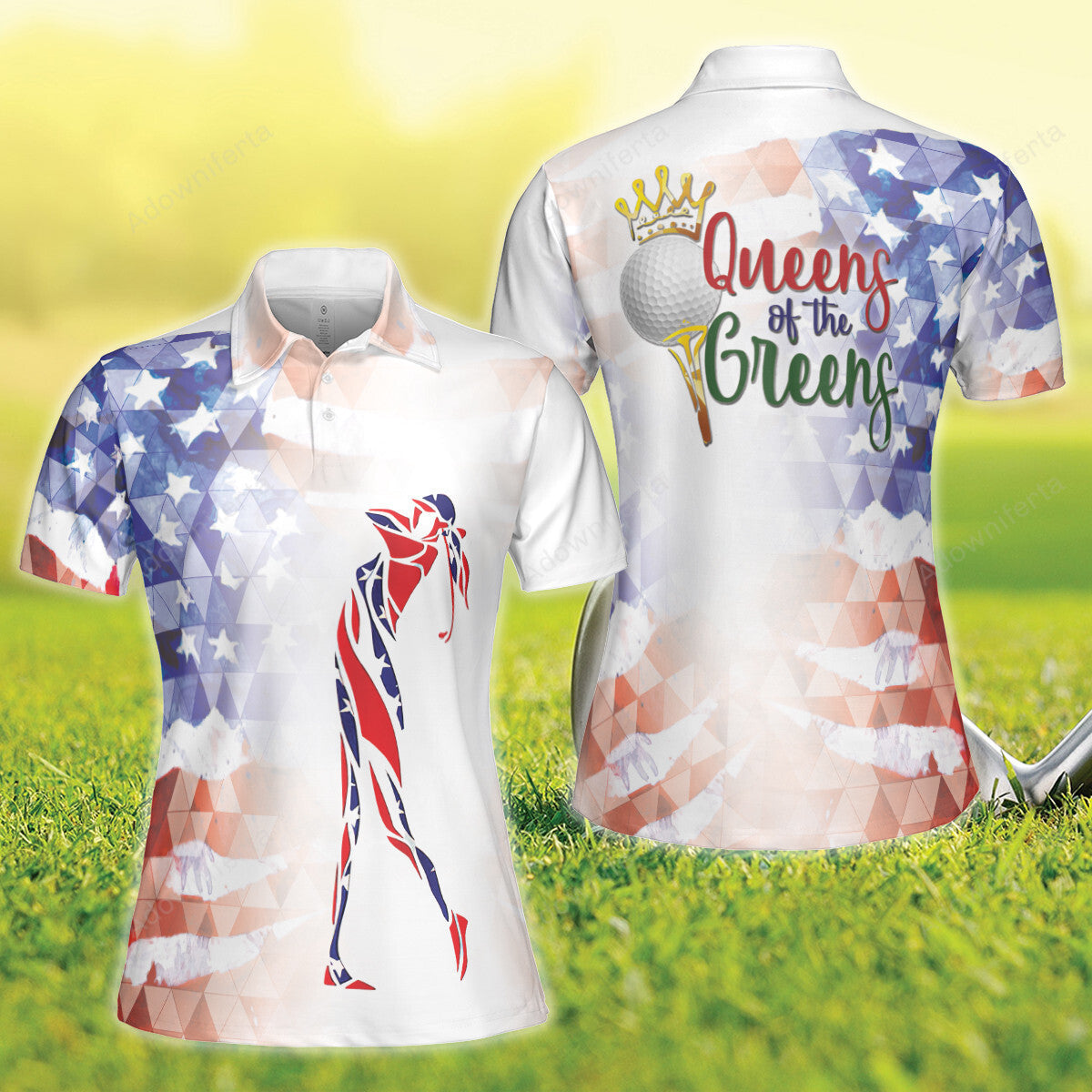 Golf American Queen Polo Shirt For Women