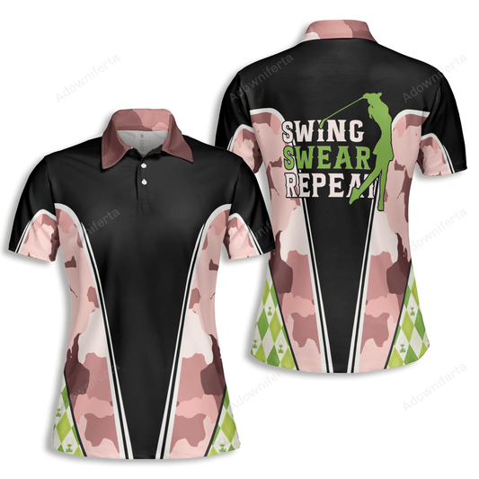 Golf Camouflage Polo Shirt For Women