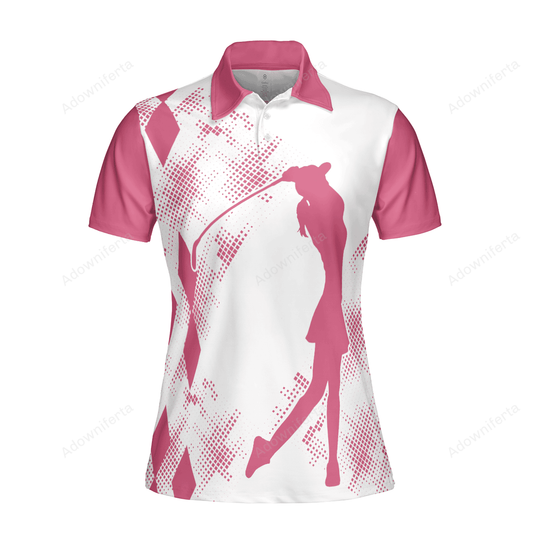 I Swing My Worries Away Golf Polo Shirt For Women