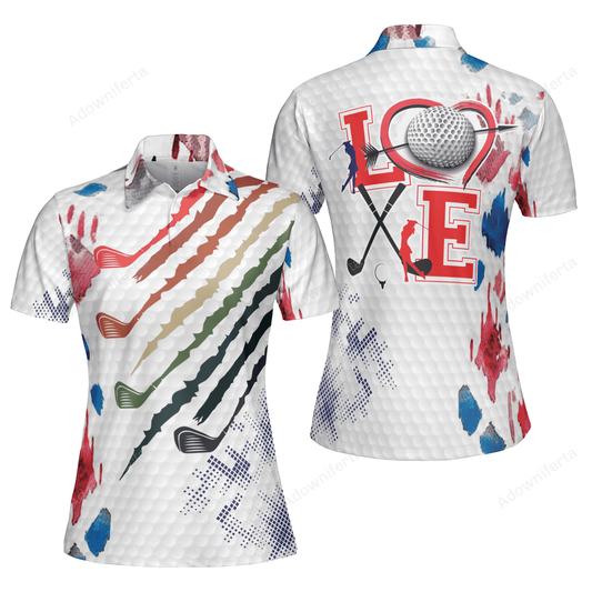 Love Golf Polo Shirt For Women