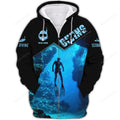 Custom Scuba Diving Ocean All Over Print Shirt