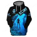 Custom Scuba Diving Ocean All Over Print Shirt