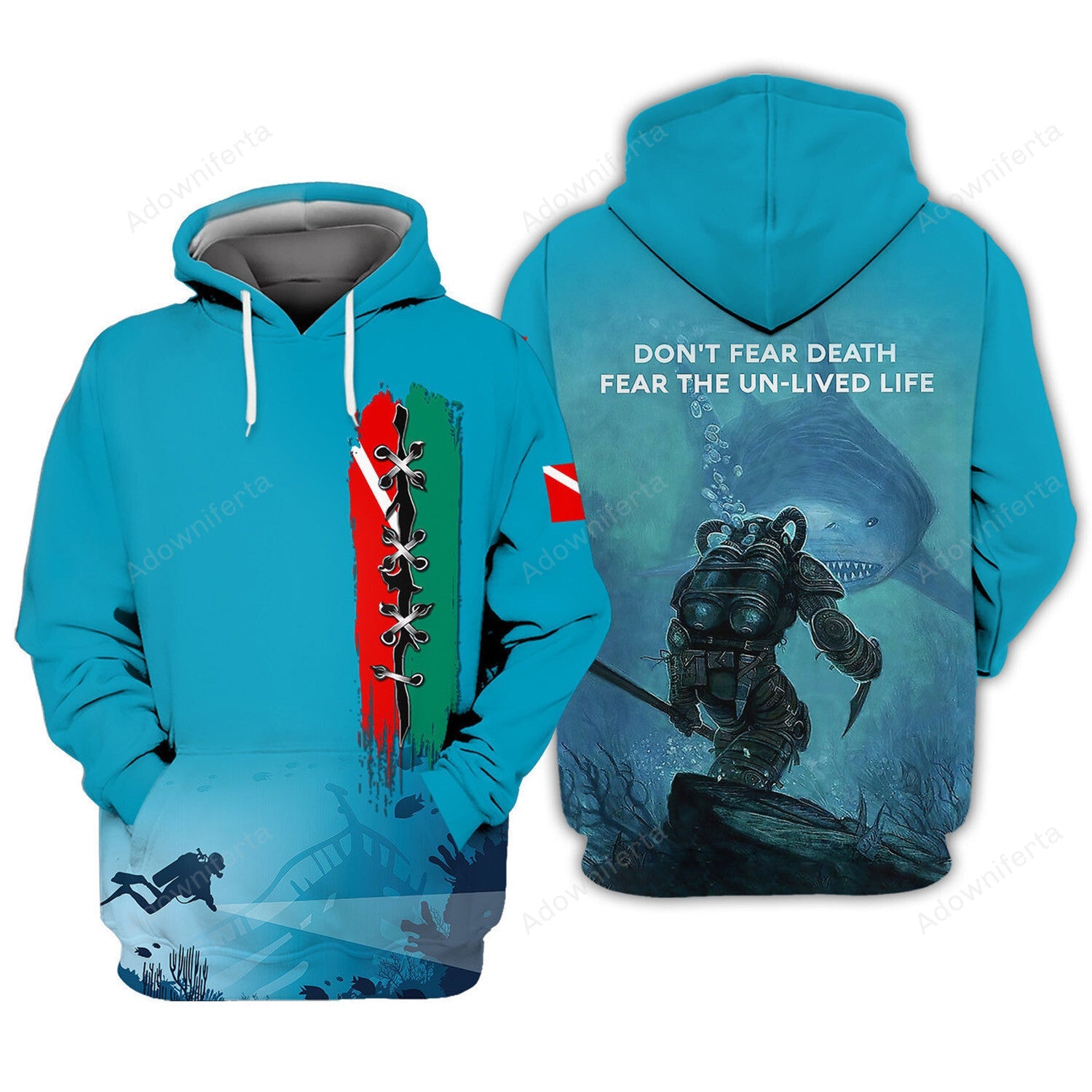 Scuba Diving Beach All Over Print Shirt