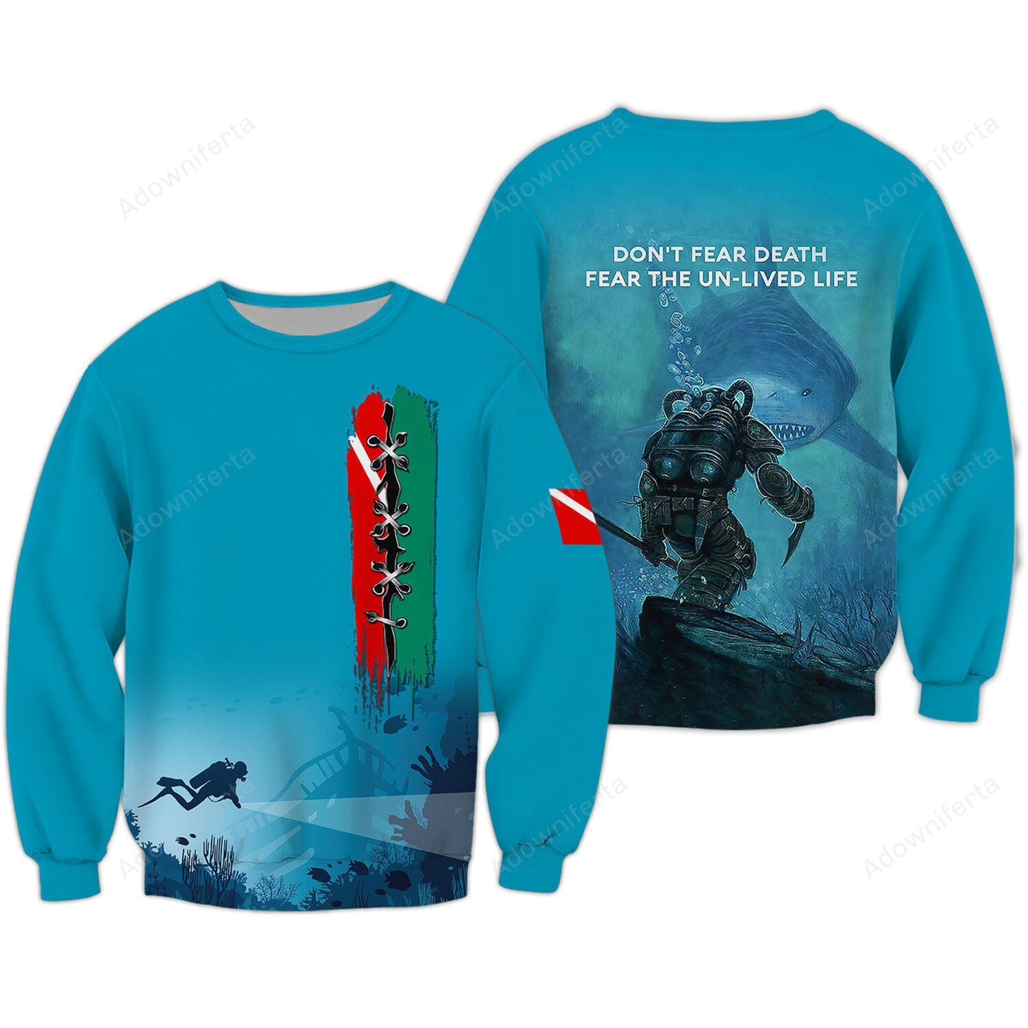 Scuba Diving Beach All Over Print Shirt