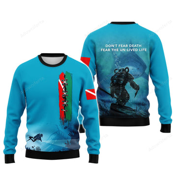 Scuba Diving Beach All Over Print Shirt