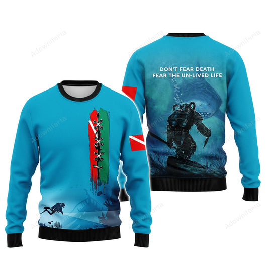 Scuba Diving Beach All Over Print Shirt