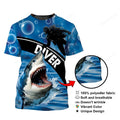 Diving With Shark T-Shirt For Men & Women