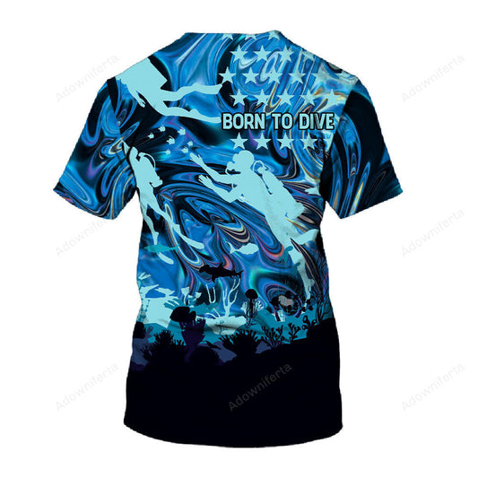 Born To Dive T-Shirt For Men & Women