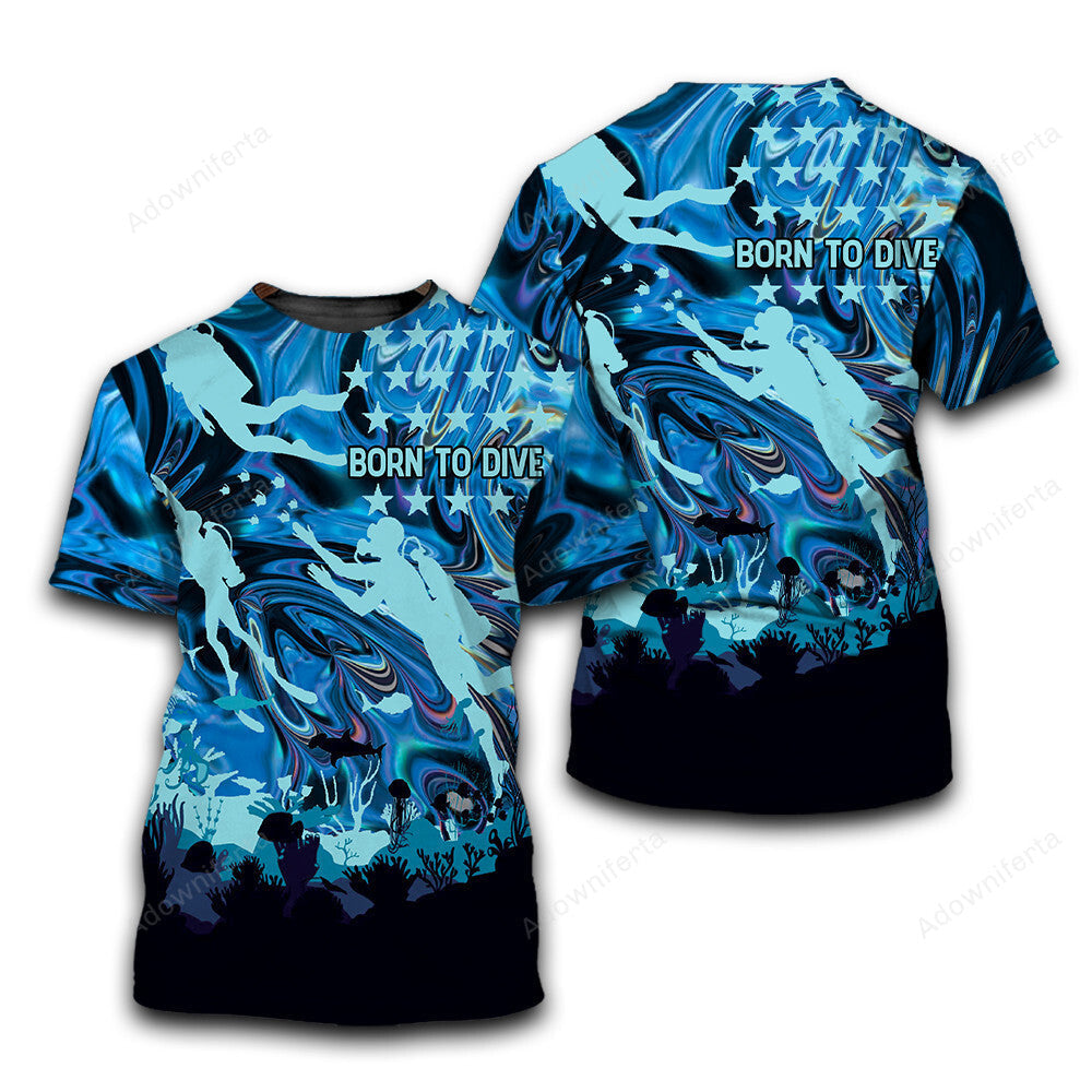 Born To Dive T-Shirt For Men & Women
