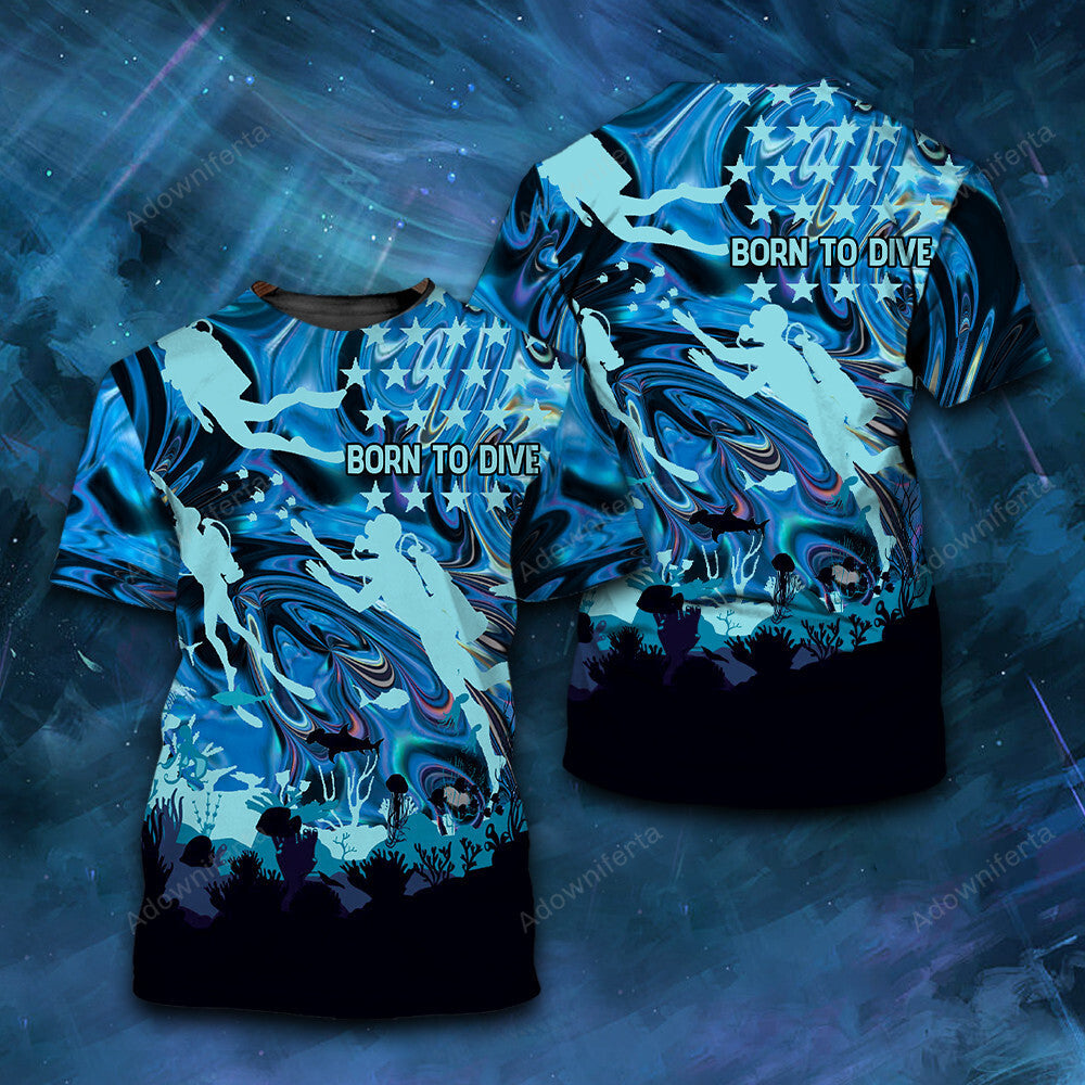 Born To Dive T-Shirt For Men & Women