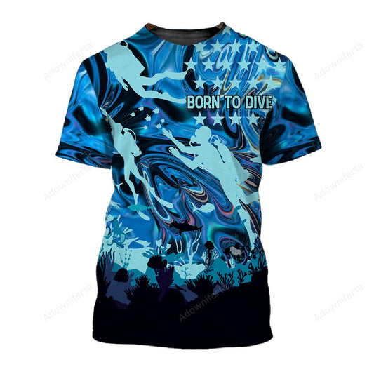 Born To Dive T-Shirt For Men & Women