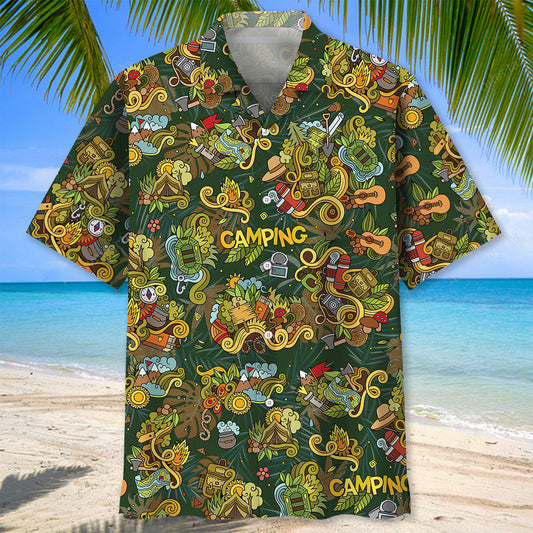 Camping Gear Hawaiian Shirt