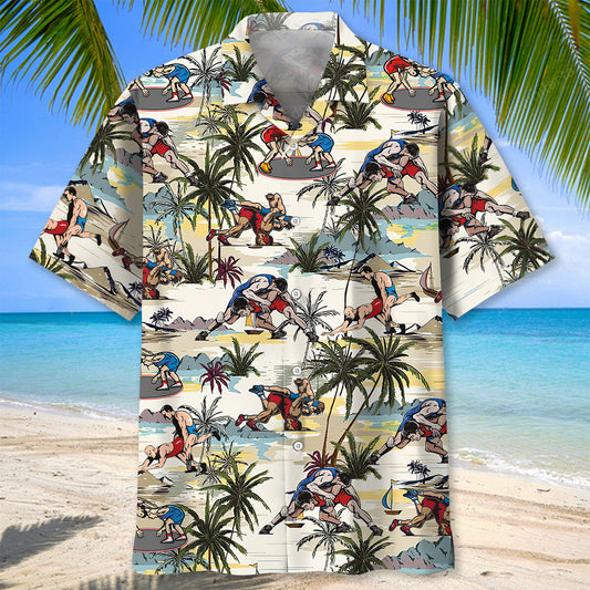 Desert Palm Tree Wrestling Shirt