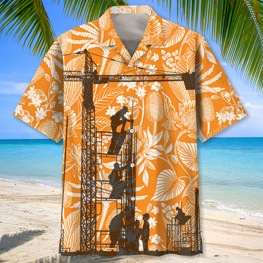 A Legendary Construction Worker Has Retired Hawaiian Shirt