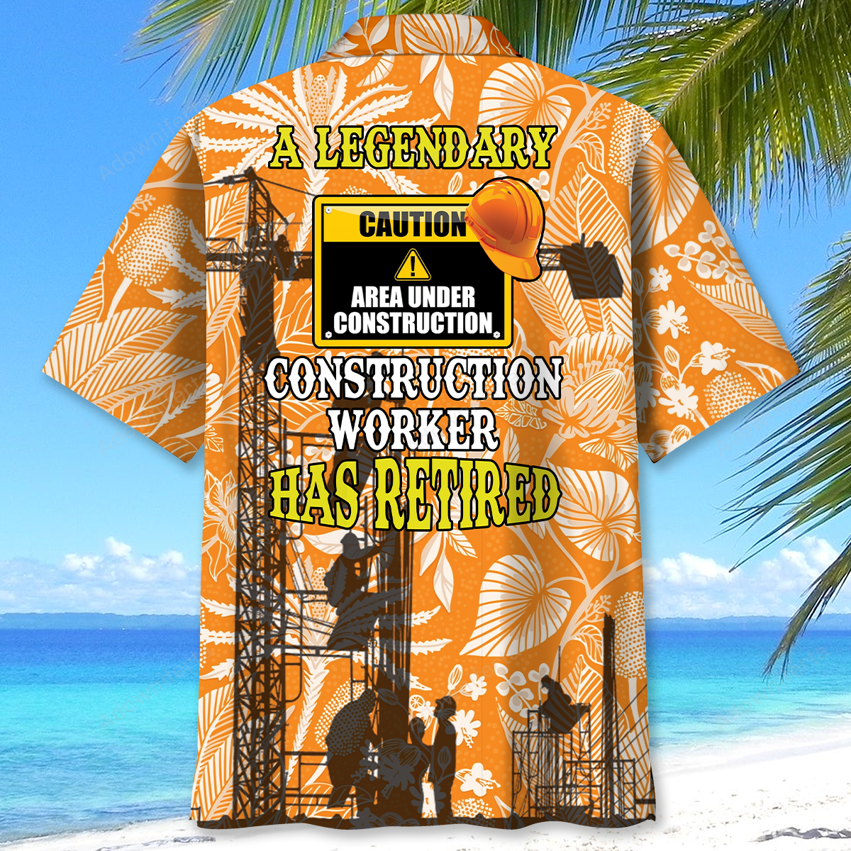 A Legendary Construction Worker Has Retired Hawaiian Shirt