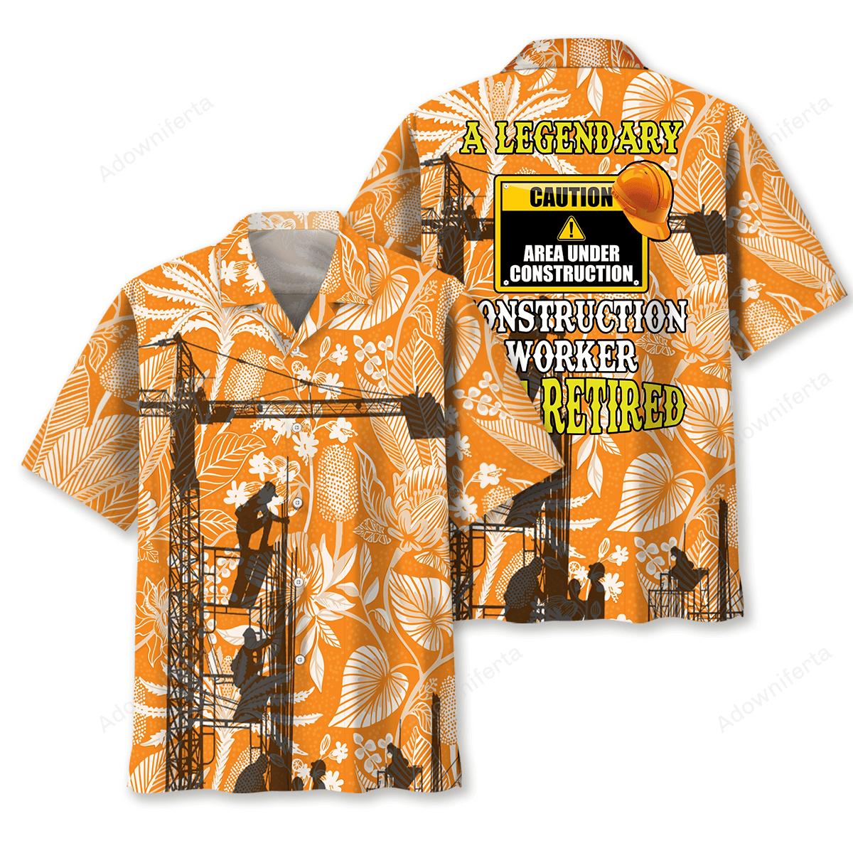 A Legendary Construction Worker Has Retired Hawaiian Shirt