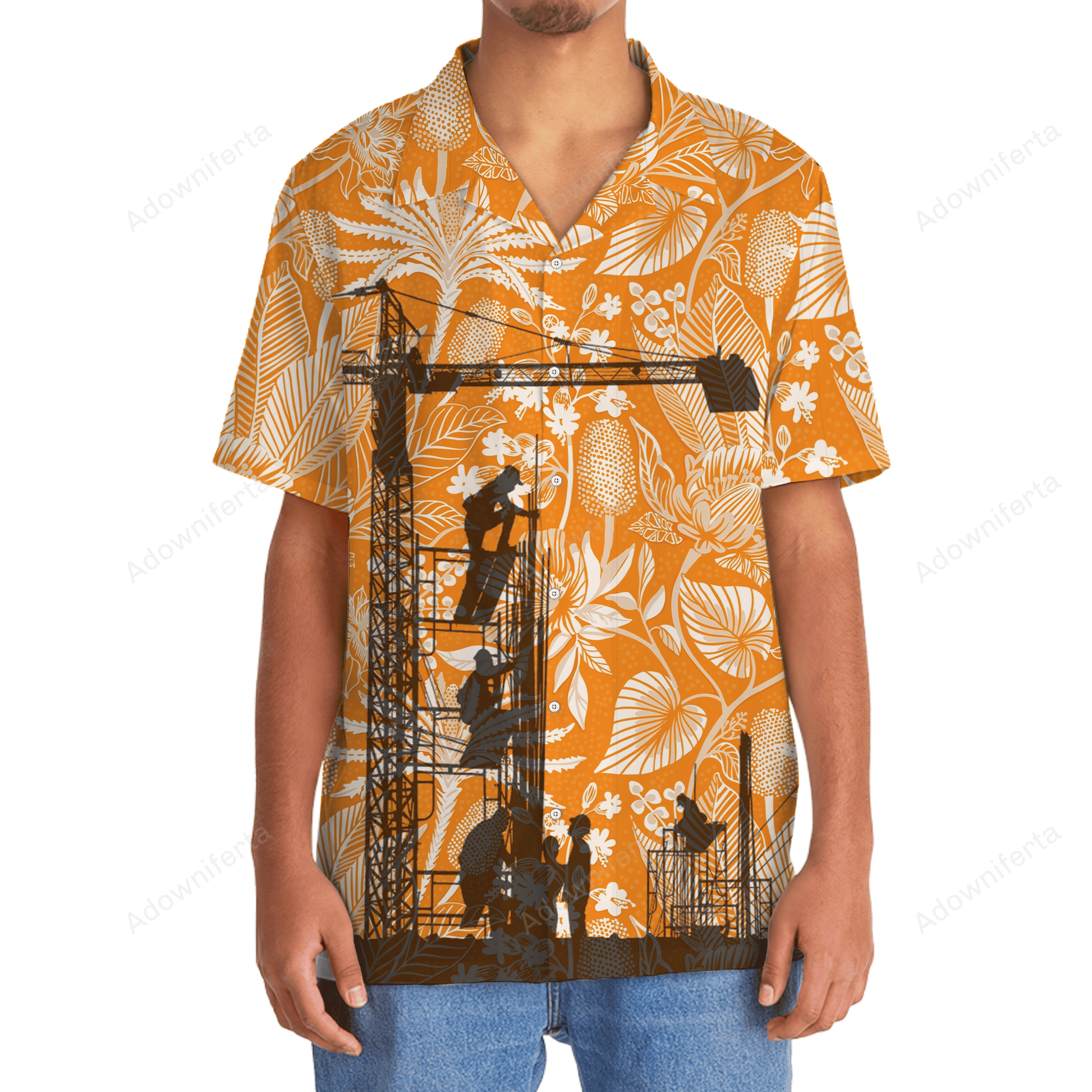 A Legendary Construction Worker Has Retired Hawaiian Shirt
